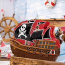 WERNNSAI Pirate Piñata - Pirate Ship Piñata with Blindfold and Bat for Boys Kids Caribbean Pirate Piñata Birthday Party Favors Decorations Family Games Pirate Party Supplies 16.4” x 12.4” by TinyTreasures Baby Boutique