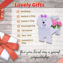 Cotton Veil Dog Planter Plant Pots,Cute Garden Dog Flower Planter,Dog Planters Birthday Gifts for Women,Office,Indoor/Outdoor Decor（9.45 * 9.02 * 13.39in） by GreenHaven Gardens