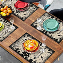 Halloween Placemats 12x18 Inch Set of 4 Black White Witch Castle Ghost Place Mats Spooky Haunted House Bats Tree Crow Table Mat for Party Kitchen Dining Outdoor Indoor Decor by CozyNest Decor