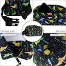 Cerbonny Freezable Cooler Bag for Work/School Travel - Mini Insulated Bag Fit For Yogurt, Suit for 3+(Black Dinosaur) by TinyTreasures Baby Boutique