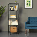 Amazon Basics 5-Shelf Tower Adjustable Storage Shelving Unit, Black, 16 D x 16 W x 54 H in by CozyNest Decor