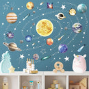 Glow in The Dark Stars and Planets for Ceiling, Robmoda Glow Solar System Wall Stickers, Space Wall Decals for Kids Boys Room (Blue) by TinyTreasures Baby Boutique