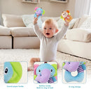 BLOOBLOOMAX Sock rattles for Babies 0-24 Months Baby Animal Foot Finder Educational Toys by TinyTreasures Baby Boutique