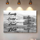 Personalized Gifts for Mom Family Names Street Custom Multi-Name Date of Birth Vintage Street Sign Happy Mothers Day Canvas Wall Art Best Christmas Gifts for Mommy from Daughter Son Children Kids