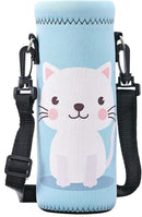 AUPET Water Bottle Bag Carrier,24oz/32oz Insulated Neoprene bottle Sling Holder Case Pouch Cover for 1000ML/750ML Bottles with Shoulder Strap for walking by TinyTreasures Baby Boutique