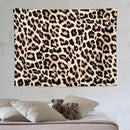 HZOHNAGO Leopard Print Tapestry Rustic Brown Leopard Wild Animal Printed Wall Tapestry Painting Wall Hanging for Bedroom Living Room Dorm 80" W x 60" H by CozyNest Decor