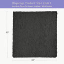 Bigacogo Chunky Knit Throw Blanket for Couch, 80x90 inches, 100% Hand Knitted with Thick Jumbo Chenille Yarn, Cozy Soft Large Rope Knot Cable Crochet Blankets for Sofa Bed Living Room, Dark Grey by CozyNest Decor