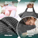 Hobestluk 3.5FT Bean Bag Chair Large Bean Bag with Filler Included Bean Bag Chairs for Adults Teardrop Bean Bag Chair with Removable Cover for Bedroom Living Room - (Large, Grey) by CozyNest Decor