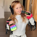 YLL Mini Karaoke Machine with 2 Wireless Microphones, TOP Kids Gifts for Girls Ages 3, 4, 5, 6, 7, 8, 9,10,11,12 +Year Old, 4-12 Years Old Birthday Toy Gift for Girls Boys Party (Black Green) by TinyTreasures Baby Boutique