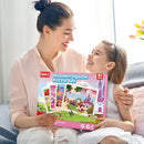 SYNARRY Large Unicorn Mermaid Princess Fairy Wooden Kids Puzzles 4 in 1 Gift Box(12.2 * 9.4 in) - FSC Certified, Wood Puzzles for Kids Ages 4-6, Toys Gifts for 3 4 5 Year Old Toddlers Girls by TinyTreasures Baby Boutique