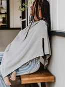 We are Amma | The Cocoon™ - Newborn Essentials Must Haves: Nursing Cover for Breast Feeding Essentials | Nursing Sweater Used as Breastfeeding Cover (Grey, Plus Size) by TinyTreasures Baby Boutique