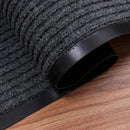 Fani Heavy Duty Large Grey Striped Floor Door Mat - Waterproof Low Profile Home Rug with Anti-Skid Rubber Back (Gray, 23" x 35") by GreenHaven Gardens