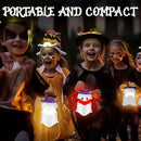 EverBrite 3-Pack Halloween Pumpkin Lantern & 3-Pack Halloween Hanging Ghost Lights by GreenHaven Gardens