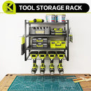 KAFAHOM Power Tool Organizer, Garage Tool Organizers and Storage,Drill Holder Wall Mount, Storage Rack for Cordless Drill, Heavy Duty Tool shelf with Screwdriver Holder/Pliers Holder/Hammer Holder by GreenHaven Gardens
