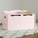 Amazon Basics Kids Toy Box, Wooden Organizer Storage Chest, Pink, 30" x 18" x 19" by CozyNest Decor