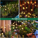 32 LED Spring Bee Garden Lights Solar Powered Honeybees Outdoor Decorations Swaying Lights Waterproof Solar Firefly Landscape Lights Warm Yellow for Pathway Yard Lawn Patio Walkway Courtyard(4Pack) by GreenHaven Gardens