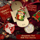 Family of 3 Christmas Ornaments 2025 - Our First Christmas As A Family of Three Ornament 2025, Unique Baby 1st Xmas Ornaments, New Parents Gifts for Mom Dad Xmas Tree Decorations by TinyTreasures Baby Boutique