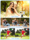 Digital Camera for Kids and Starters, FHD 1080P Point and Shoot Camera with 32GB Card 16X Zoom Anti Shake, Gift for Boys Girls Kids, White by TinyTreasures Baby Boutique