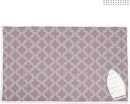 Encasa Homes Ironing Mat/Pad (Large 48"x28") with 3mm Padding & Silicone Iron Rest for Steam Pressing on Tabletop or Bed - Heat Resistant, Portable, Quilting & Travel Blanket - Mauve Tiles by CozyNest Decor