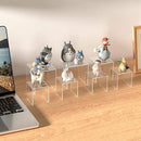 Clear Acrylic Risers 3 pcs, Square Acrylic Food Display Stands Tabletop, Display Shelf for Vendors, Collectibles, Funko Pop, Food, Glasses, Perfume, Small Plants - 5''x6''x7'' by CozyNest Decor