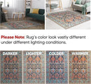 Keen Home Design 2x7 Rug - Machine Washable Runner Rug with Non-Slip Backing, Ideal for Hallway, Entryway, Kitchen, Laundry Room - Vintage, Easy Clean, Durable, Low Pile Rug - (2'6" x 7') by CozyNest Decor