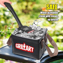 GRILLART SteamWizards Grill Brush Bristle Free, Safe BBQ Grill Brush for Outdoor Grill, Flat Top Grill Cleaner with Replaceable Head, Suitable for All Grates, Griddle Accessories, Dishwasher Safe by GreenHaven Gardens