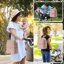 Breastmilk Cooler Bag with Ice Pack Fits 6 Baby Bottles up to 9 Ounce, Breast Milk Pump Cooler Bag with Shoulder Strap for Nursing Mom Daycare, Work, Travel- Pink by TinyTreasures Baby Boutique