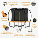 JUMPZYLLA Trampoline Outdoor 8FT 10FT 12FT 14FT 15FT 16FT with Enclosure and Ladder, ASTM Approved Recreational Trampoline for Kids and Adults, Anti-Rust Coated Frame by TinyTreasures Baby Boutique