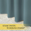 NICETOWN Blackout Curtains 66 inches Long, Grommet Window Treatment Thermal Insulated Solid Blackout Curtains/Panels/Drapes for Bedroom, Greyish Blue, Set of 2, W66 x L66 by TinyTreasures Baby Boutique