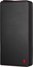 TORRO Premium Leather Family Travel Wallet, RFID Blocking Travel Organizer, Family Passport Holder for 4 Passports, Travel Documents and Cards (Black) by TinyTreasures Baby Boutique