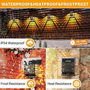 LOFTEK Solar Deck Lights, 12 Pack Solar Fence Lights, Outdoor Garden Decorative Light, Dusk to Dawn, Waterproof, Fence Post Light for Railing, Patio, Backyard, Stair, Step, Camping, Warm White by GreenHaven Gardens