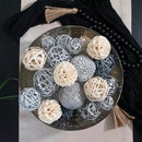 ANDALUCA Decorative Balls Bag Bowl Filler Home Decor (Silver) by CozyNest Decor