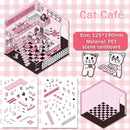 5 Set 3D Scene Stickers DIY 3D House Stickers -Fun DIY Stickers Scene Make Your Own clothing store Shop Amusement park for Adult Kids-Make Your Own Stickers-Cute Cartoon Sticker Scenes for Adults Kids by TinyTreasures Baby Boutique