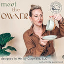 Mora Ceramic Latte Art Mug With Saucer - 10.5 oz, Round Bottom For Perfect Pours - Cafe Cups for Cappuccino, Espresso, Coffee, Tea etc - Porcelain Set for Baristas, Great Gift - Light Matcha by CozyNest Decor