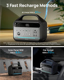 DARAN Portable Power Station 300W, 192Wh LiFePO4 Battery Backup, Solar Generator with 2 AC Outlets, USB-C PD 60W, LED Light, Lightweight Power Bank for Camping, RV, Travel, Home Emergency by TinyTreasures Baby Boutique