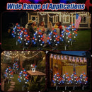 6 Pcs Solar 4th of July Decorations Outdoor Lights 8 Modes Star Stake Lights Waterproof Solar Patriotic Decorations Lights for July 4th Memorial Day Garden Yard Pathway by GreenHaven Gardens