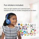 Belkin SoundForm Mini Kids Wired Headphones with Built-in Microphone & Fun Stickers, 85dB Safe Volume Limit – for Online Learning, Travel, Compatible w/iPhone 15, iPad, Galaxy S23, & More - Blue by TinyTreasures Baby Boutique