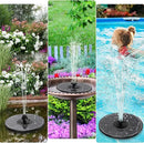 Solar Fountain with 2000 mAh Battery Backup Works in Cloudy, Glass Solar Powered Bird Bath Fountains with 7 Nozzles, 3.5 W Solar Fountain Pump for Birdbath,Garden, Outdoor, Pond (Black) by GreenHaven Gardens