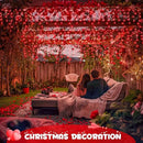 JMEXSUSS 400 LED Red Icicle String Lights, Connectable Red String Lights Indoor Outdoor with Remote, Red Christmas Lights for Room Fireplace Christmas Valentine Decorations, EXS-I-0400-R by GreenHaven Gardens