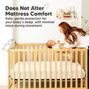 Waterproof Crib Mattress Protector Cover Fitted - 2-Pack Quiet Baby Crib Mattress Pad Sheets, 52" x 28" Soft Quilted Cotton Baby Sheet, Machine Washable, Easy Fit, Durable (Soft White/Quin) by TinyTreasures Baby Boutique