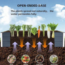 Galvanized Raised Garden Bed 7.5x4x1.3ft, 5 in 1 Durable Variable Planter Boxes Outdoor, Rust-Proof Metal Elevated Raised Beds for Gardening for Vegetables, Fruits, Flowers & Herbs by GreenHaven Gardens