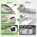 Galvanized Round Raised Garden Bed Outdoor-2Pack Raised Beds for Gardening| Metal Planter Box 2x2x1FT, Green by GreenHaven Gardens