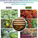 Two Heads Strip Growing Lamp, Full Spectrum Grow Light Strips for Indoor Plants with Auto ON/Off Timer & 4 Dimmable Levels, Led Grow Light for Green House Hydroponics Succulent by GreenHaven Gardens