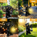 Solar Lantern Garden Statue Decoration, Outdoor Bear Statue Lights for Patio Patio Decor - Unique Housewarming Gift for Grandma Wowen Mom Friend, Cute Spring Ornament by GreenHaven Gardens