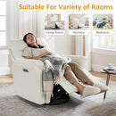 Power Recliner Chair Swivel Glider, Electric Rocking Recliner Chairs with USB and Type-C Ports, Nursery Chair Recliner for Living Room, Bedroom, Apartment（White） by TinyTreasures Baby Boutique