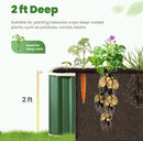 KING BIRD Raised Garden Bed Quick-Install Galvanized Planter Garden Box Outdoor for Gardening, Vegetables, Flowers 7.2x1.7x2 Ft, Green by GreenHaven Gardens
