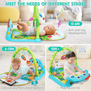 Baby Play Mat Baby Toys Tummy Time Mat Toys Musical Activity Center for Infant Toy with High-Contrast Piano Music & Light Newborn Babies Gifts for Boy Girl Babies Toy 0-6 6-12 Months Dinosaur Style by TinyTreasures Baby Boutique