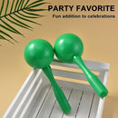 Maracas for Kids Adults, 8 Inch, Set of 2, Green by TinyTreasures Baby Boutique