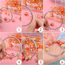 630pcs Beads for Bracelets Making Kit, European Large Hole Beads for Pens, 8mm Round Glass Beads with Charms Spacer Beads for DIY Bracelet Necklace Earring Jewelry Making (Black) by TinyTreasures Baby Boutique