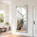 Silver Bathroom Mirror, 72x30 Inch Rectangular Deep Frame Mirror, Large Wall Mounted Bathroom Vanity Mirror Over Sink for Bedroom,Restroom, Living Room, Hangs Vertically or Horizontally by CozyNest Decor